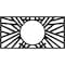 Ekena Millwork Hoover Architectural Grade PVC Pierced Ceiling Medallion, Black, 40"W x 20"H x 14 3/4"ID x 1"P CMPP40X20HOSBL - alternate 1